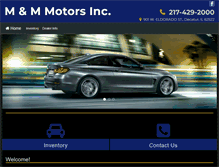 Tablet Screenshot of mandmmotorsdecatur.com